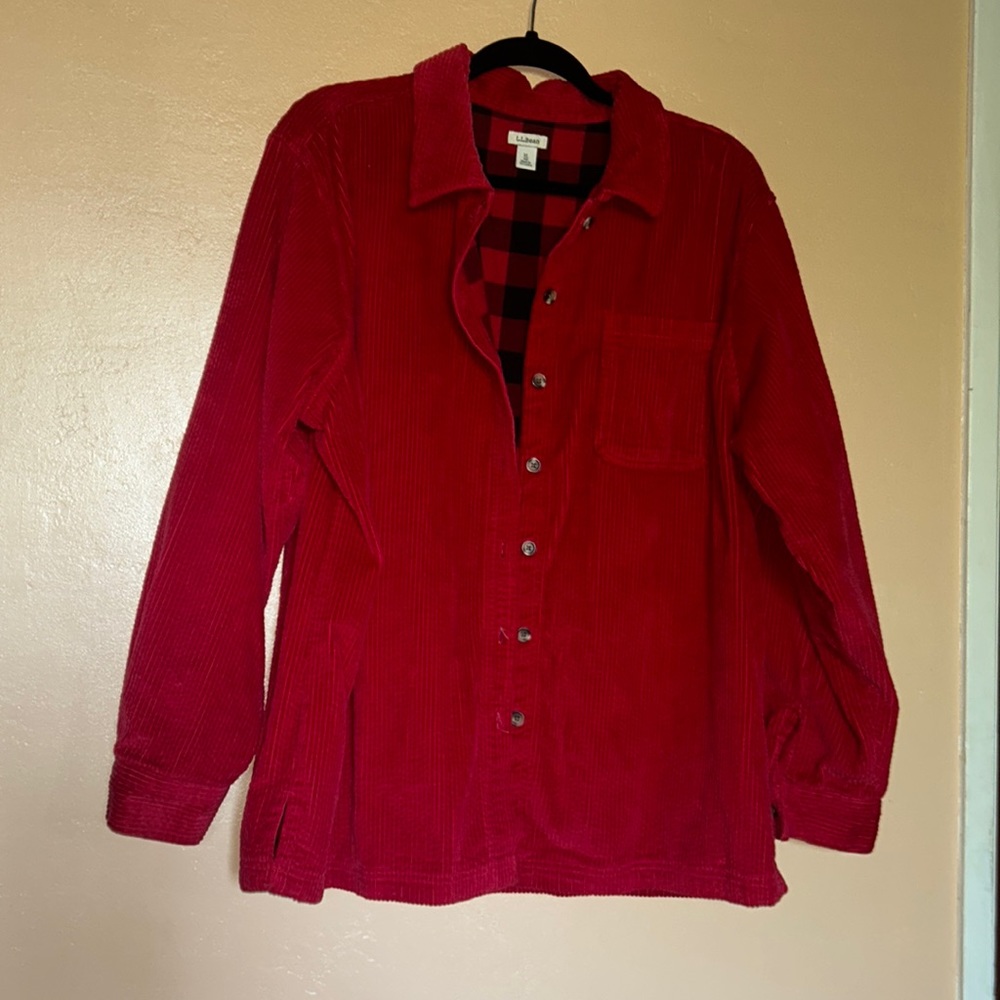 LL Bean corduroy shirt size XL